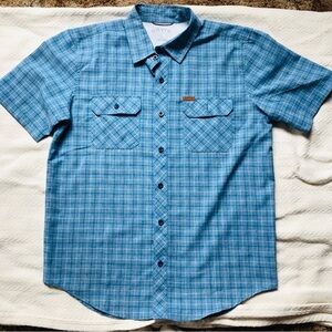 Orvis Blue Plaid Shirt